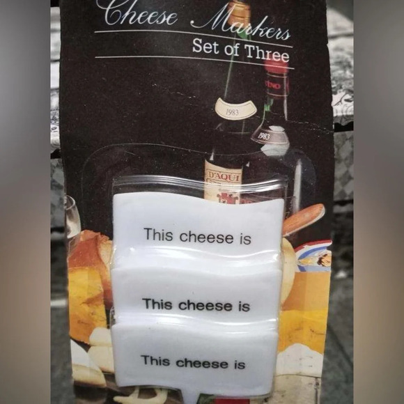 Other - New! Vintage! Set of 3 Cheese Markers